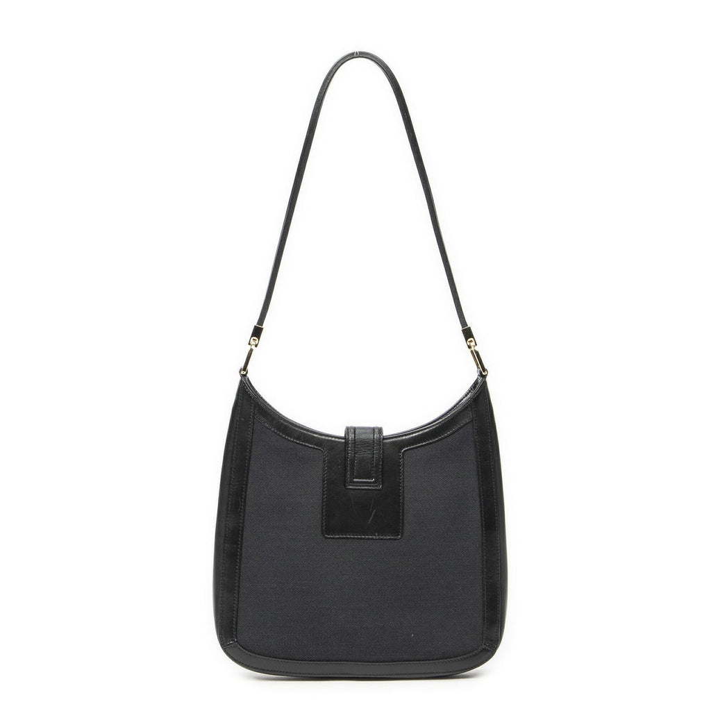 Gucci Vintage Logo Hobo Black Canvas — view 5