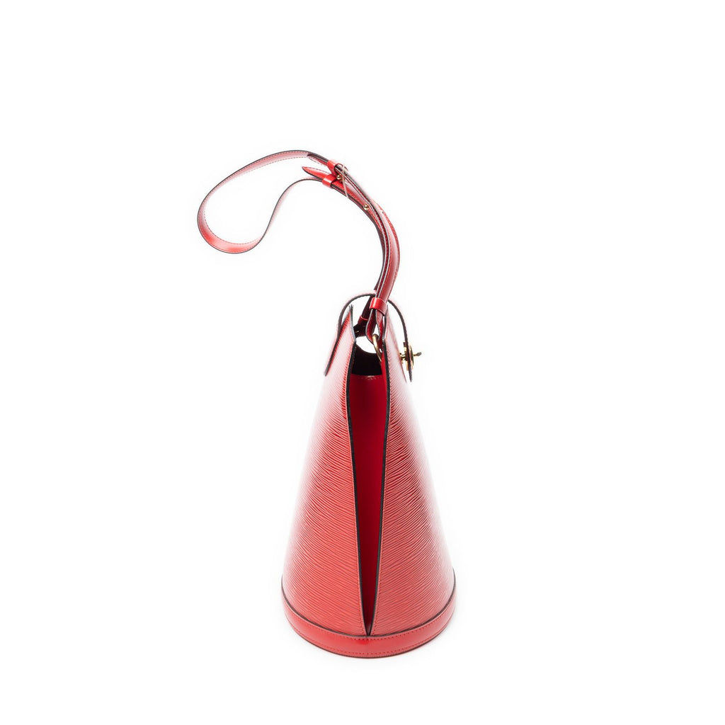 Louis Vuitton Cluny Red Epi Shoulder — view 4