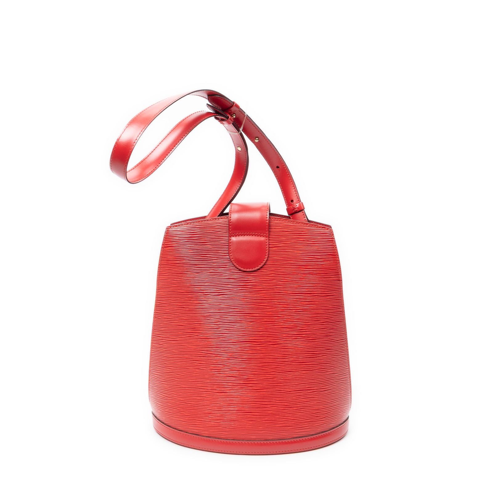 Louis Vuitton Cluny Red Epi Shoulder — view 5