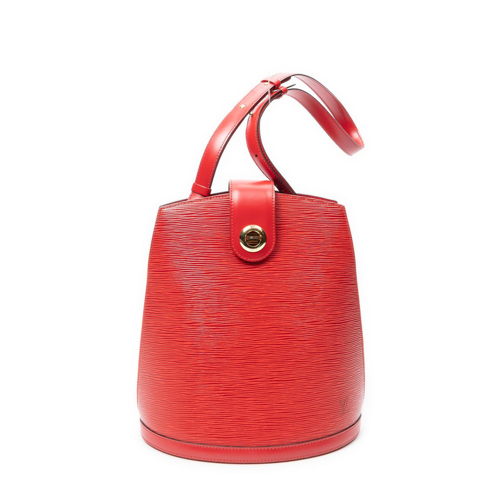 Louis Vuitton Cluny Red Epi Shoulder