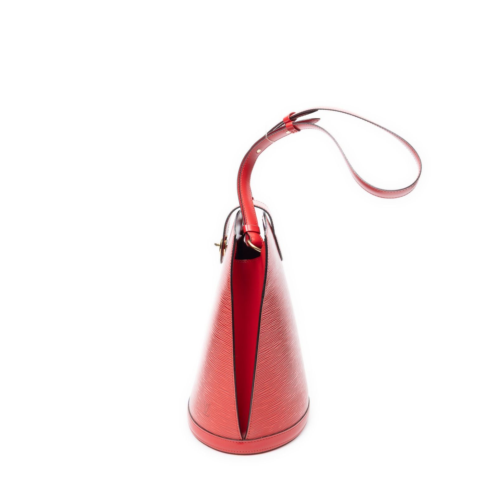 Louis Vuitton Cluny Red Epi Shoulder — view 3