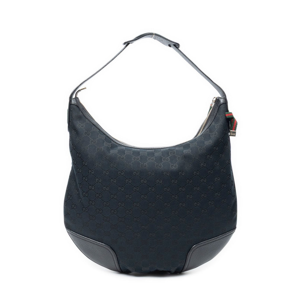 Gucci Web Black GG Canvas Shoulder — view 5