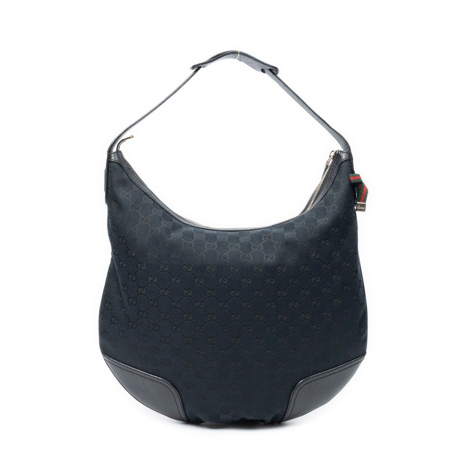 Gucci Web Black GG Canvas Shoulder — view 5