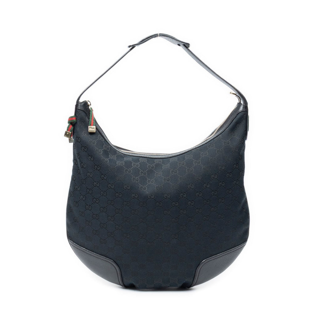 Gucci Web Black GG Canvas Shoulder