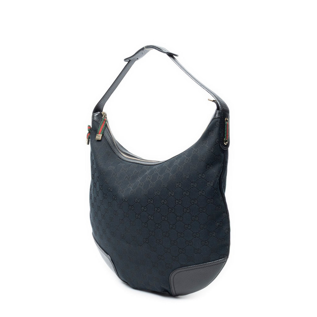 Gucci Web Black GG Canvas Shoulder — view 2