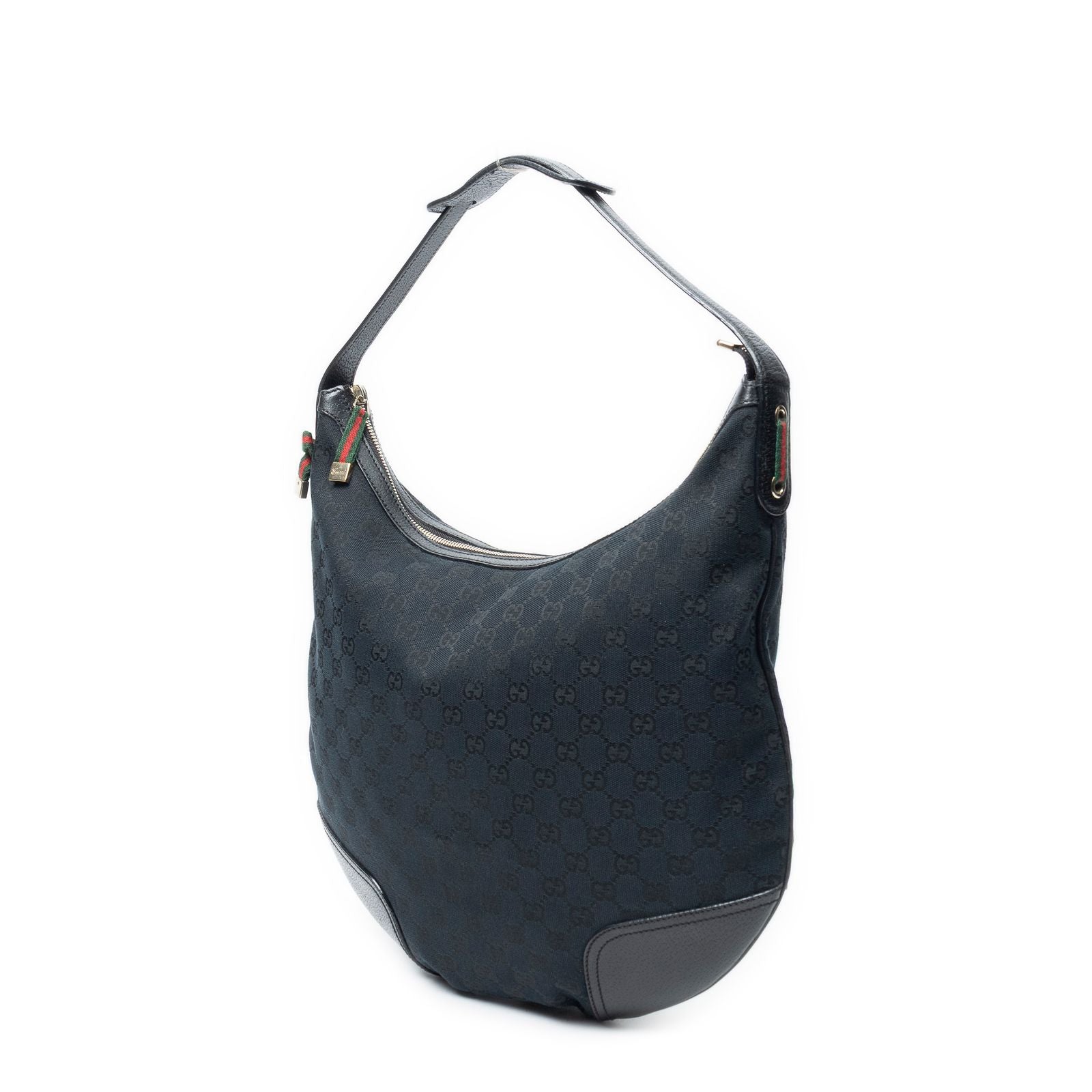 Gucci Web Black GG Canvas Shoulder — view 2