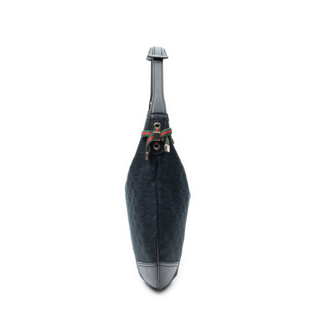 Gucci Web Black GG Canvas Shoulder — view 4