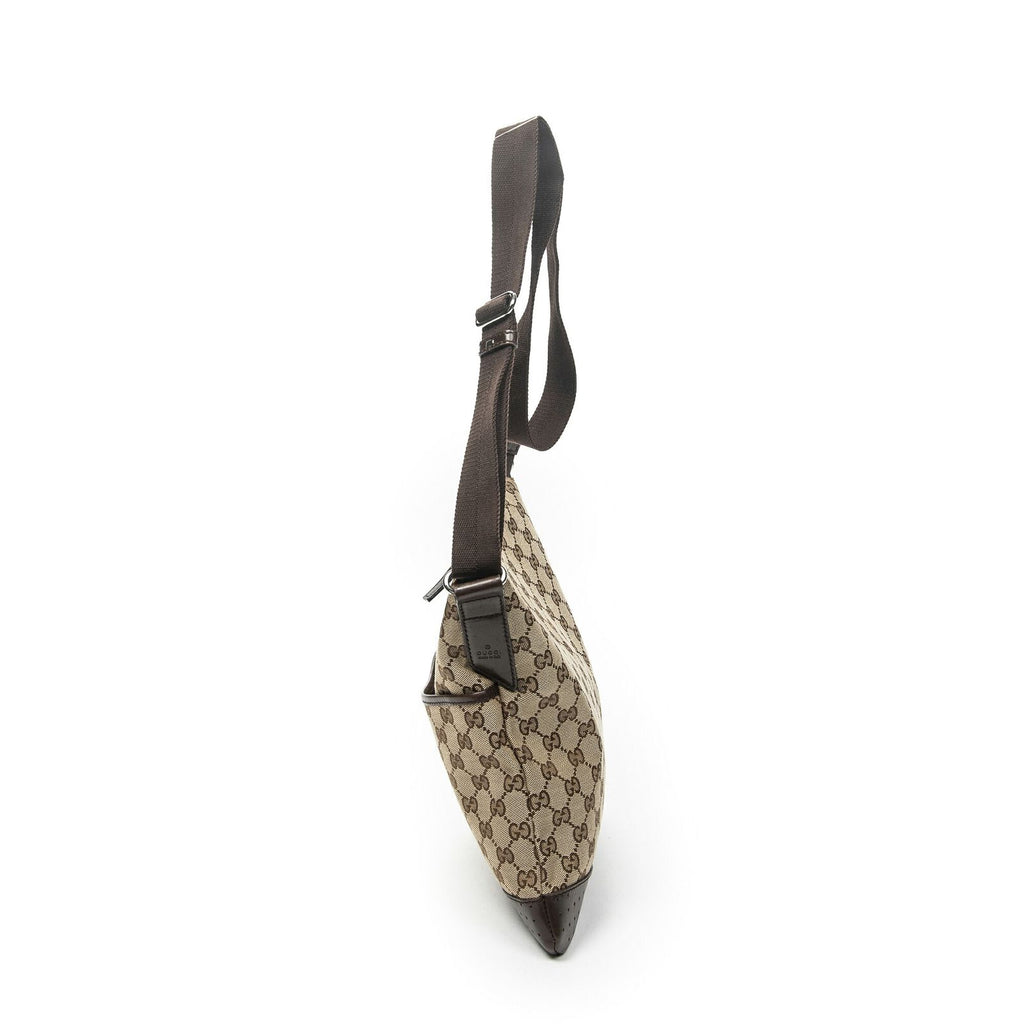 Gucci Web Media Messenger Beige Brown GG Canvas — view 3