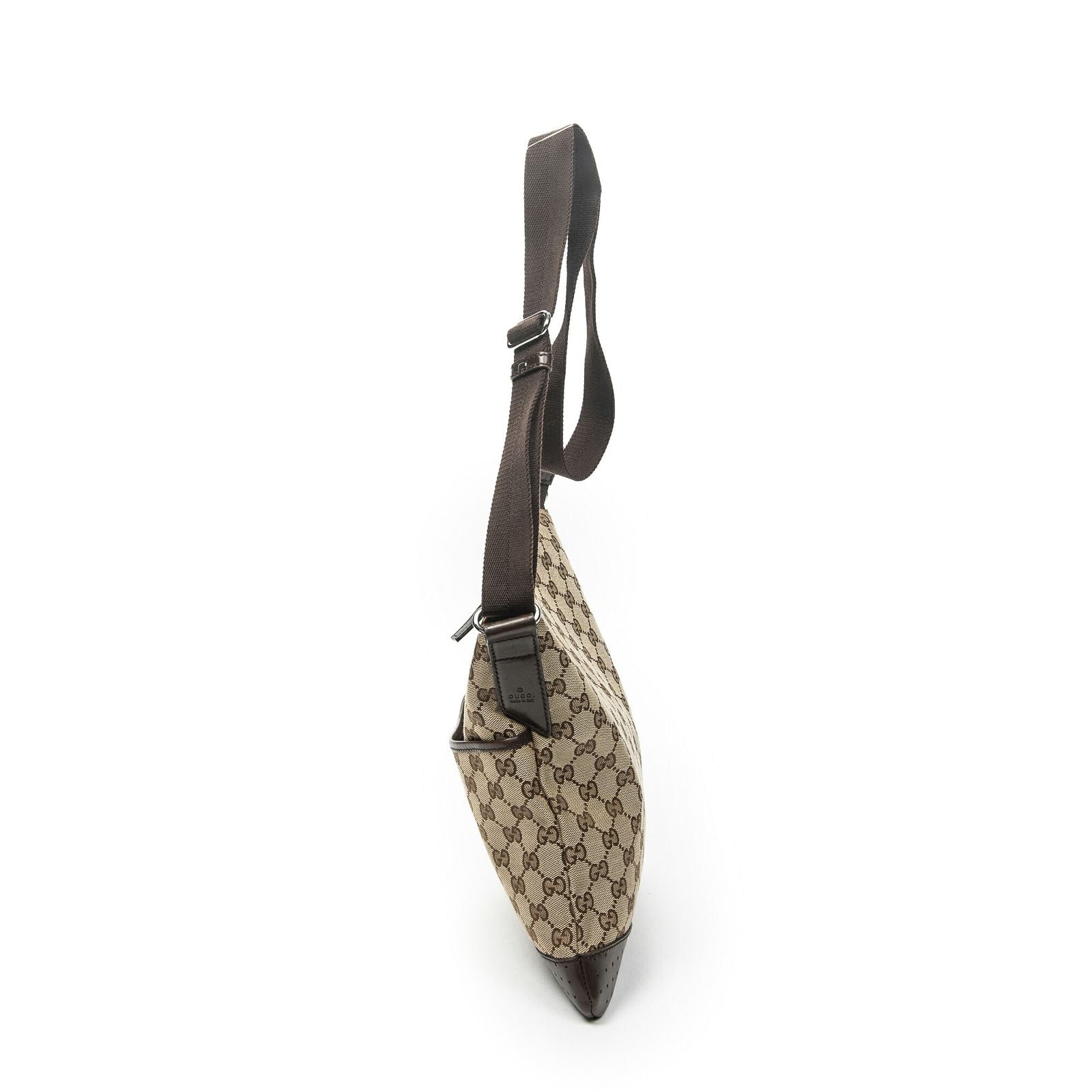 Gucci Web Media Messenger Beige Brown GG Canvas — view 3