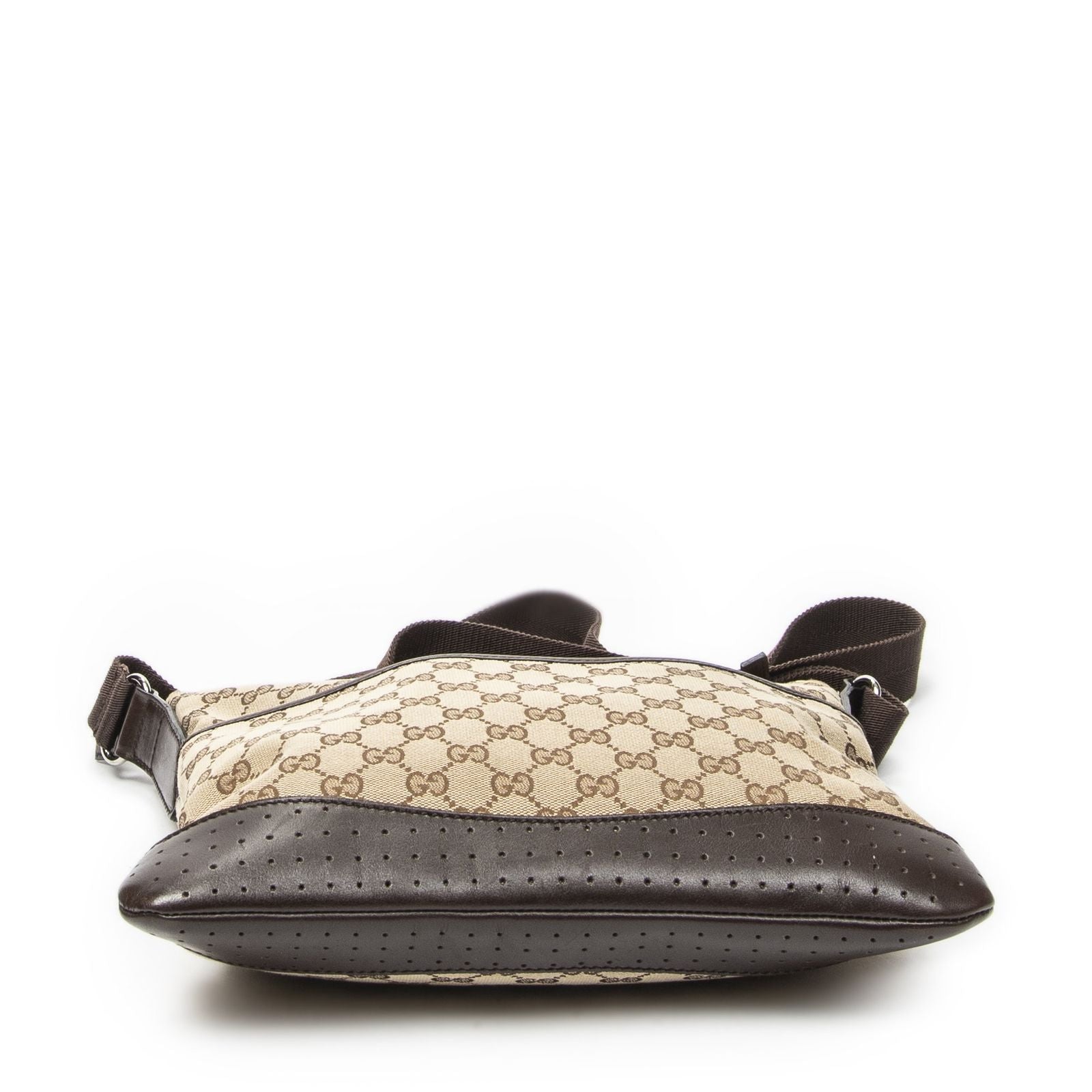 Gucci Web Media Messenger Beige Brown GG Canvas — view 6