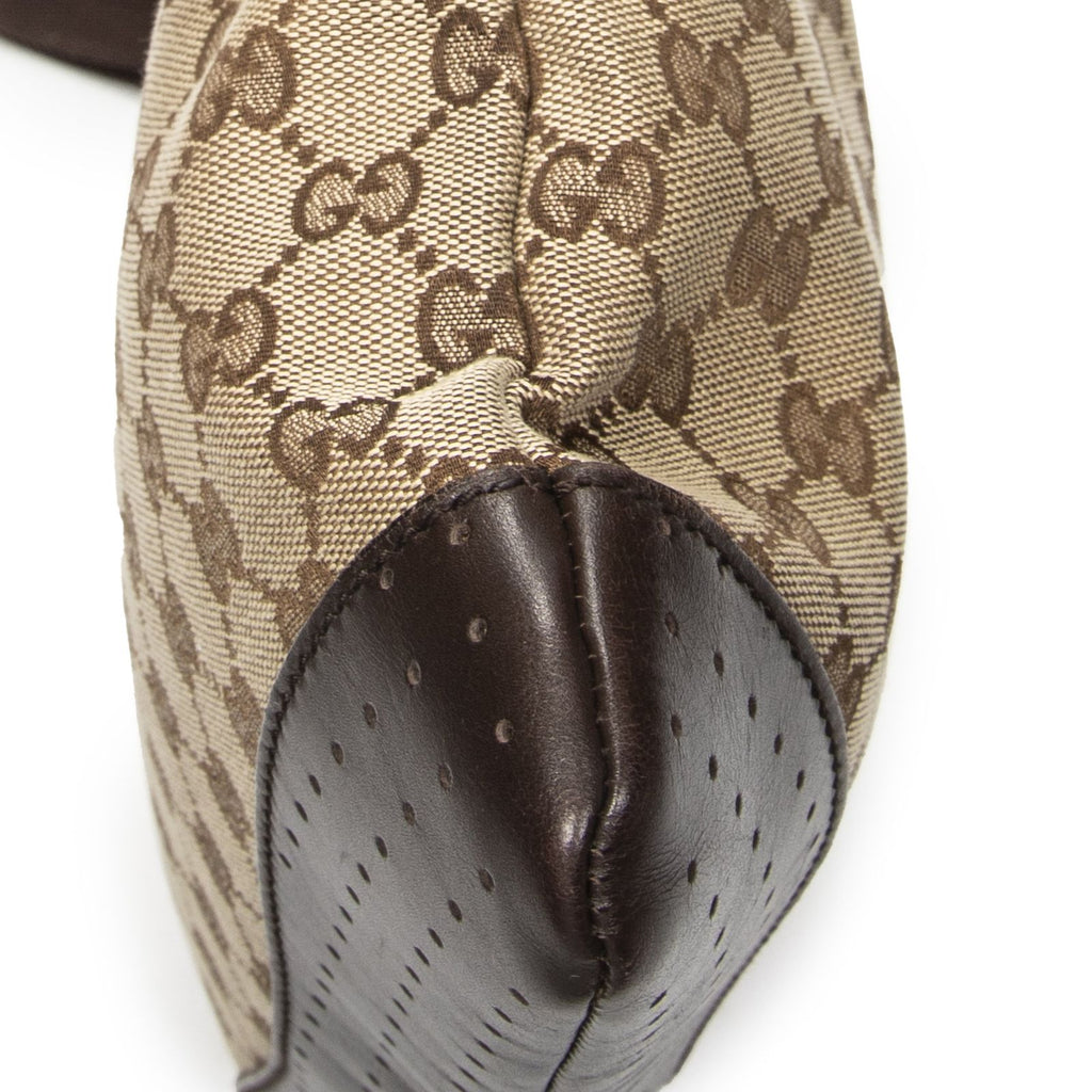 Gucci Web Media Messenger Beige Brown GG Canvas — view 7
