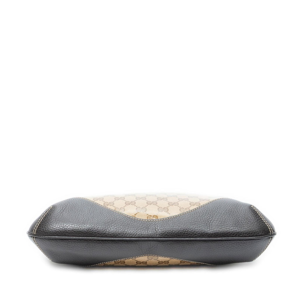 Gucci Zip Beige Brown Crystal Canvas Shoulder — view 6