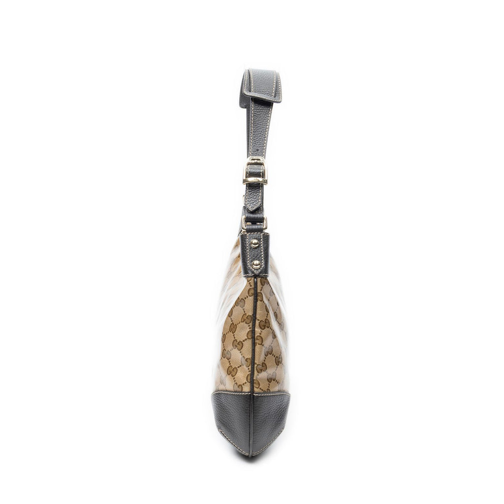 Gucci Zip Beige Brown Crystal Canvas Shoulder — view 4