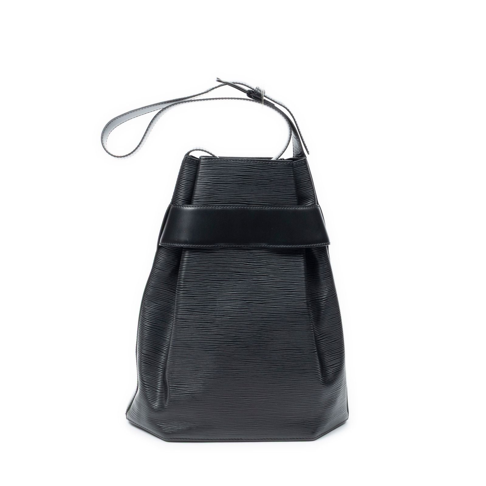 Louis Vuitton Sac Depot Black Epi Shoulder — view 5