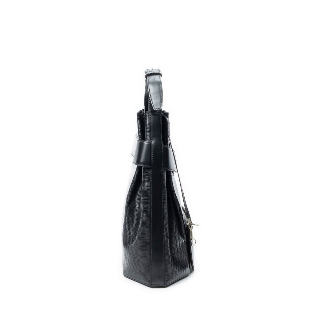 Louis Vuitton Sac Depot Black Epi Shoulder — view 4