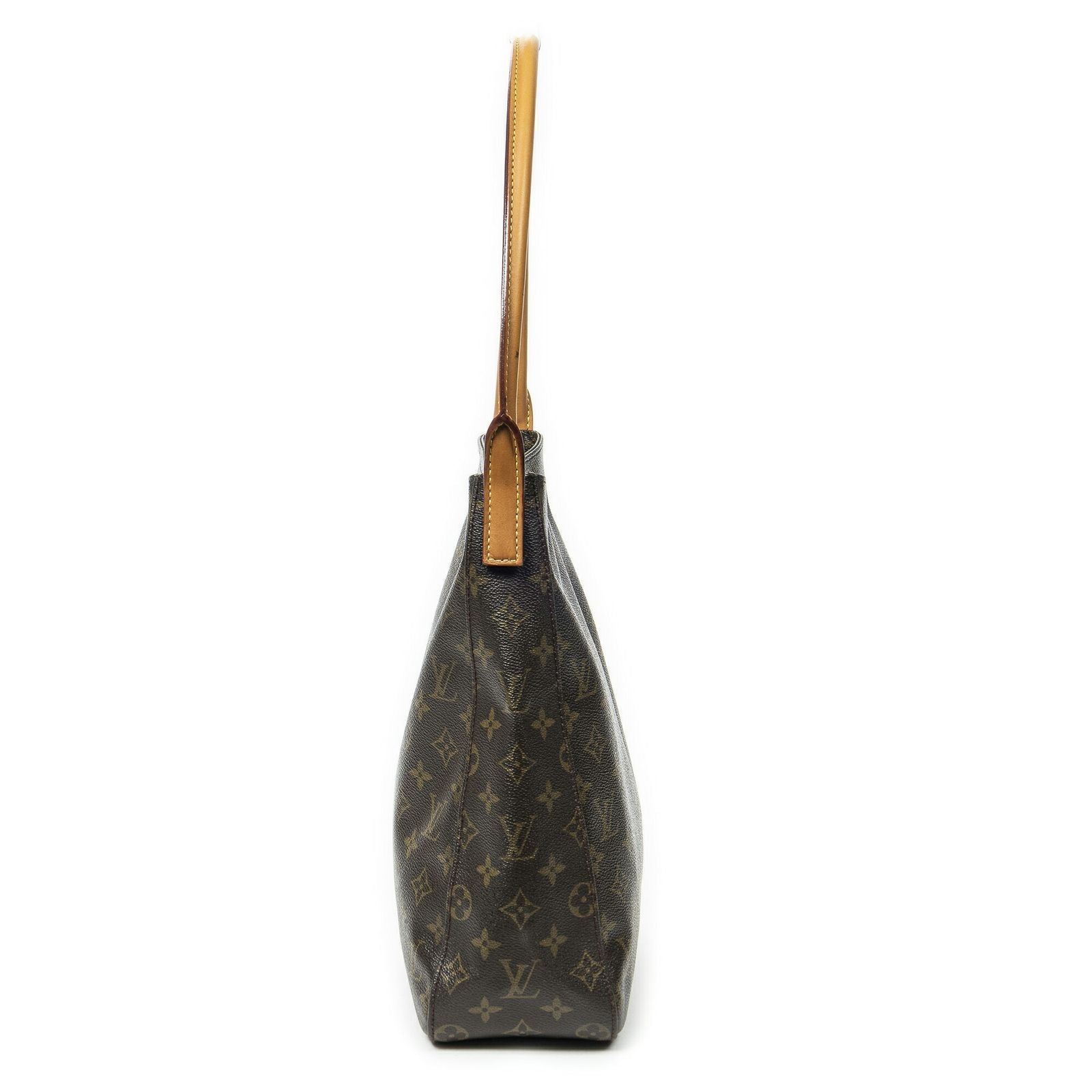 Louis Vuitton Looping Brown Monogram Canvas Shoulder — view 4