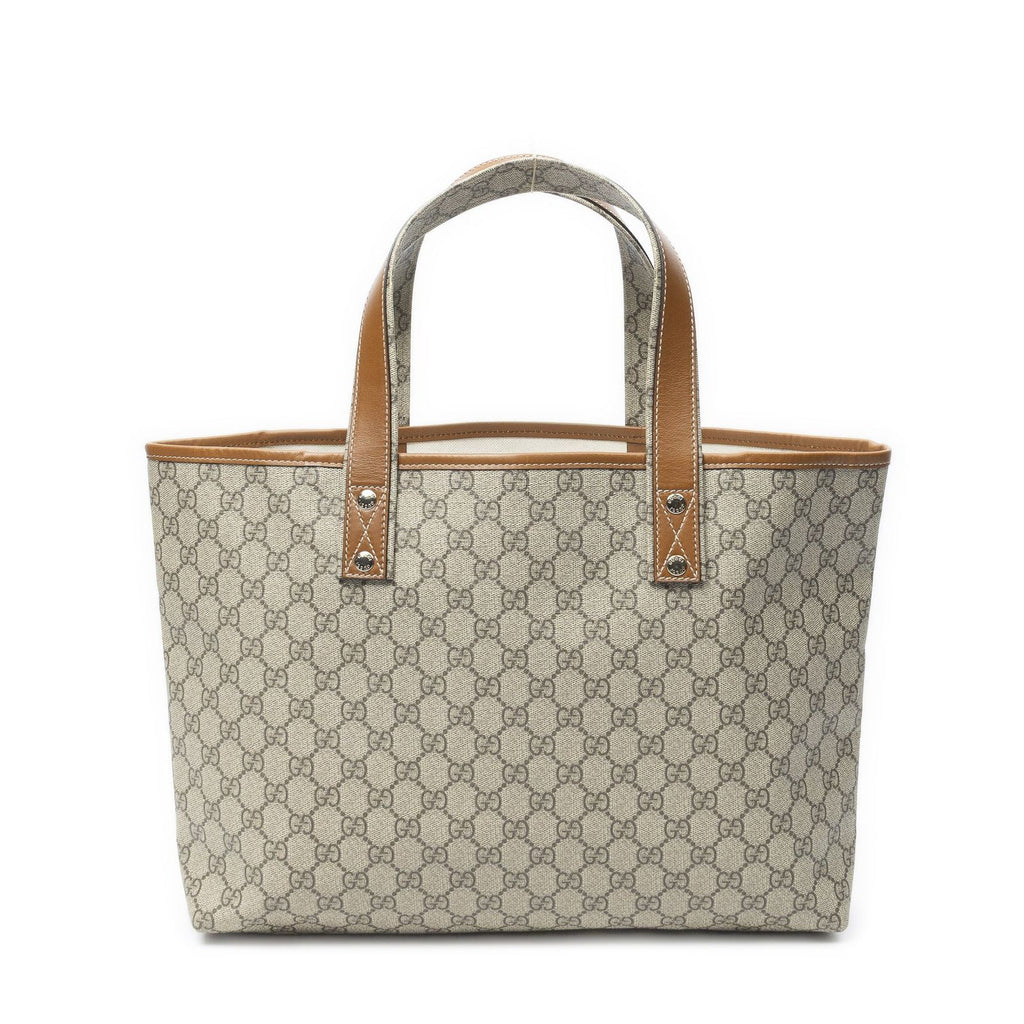 Gucci Shoppingtote Beige Brown Spuri Canvas Shoulder — view 5