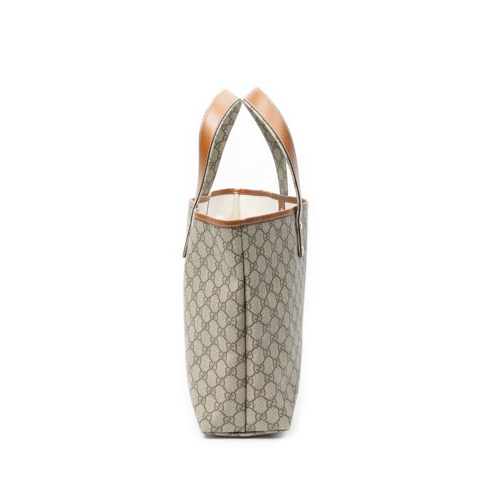 Gucci Shoppingtote Beige Brown Spuri Canvas Shoulder — view 4