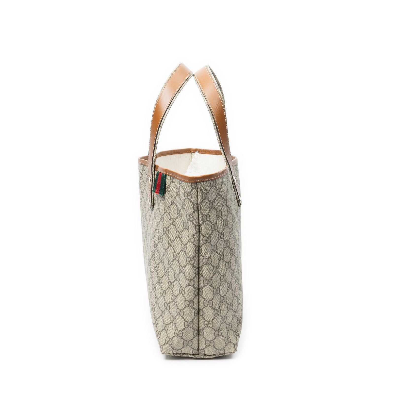 Gucci Shoppingtote Beige Brown Spuri Canvas Shoulder — view 3