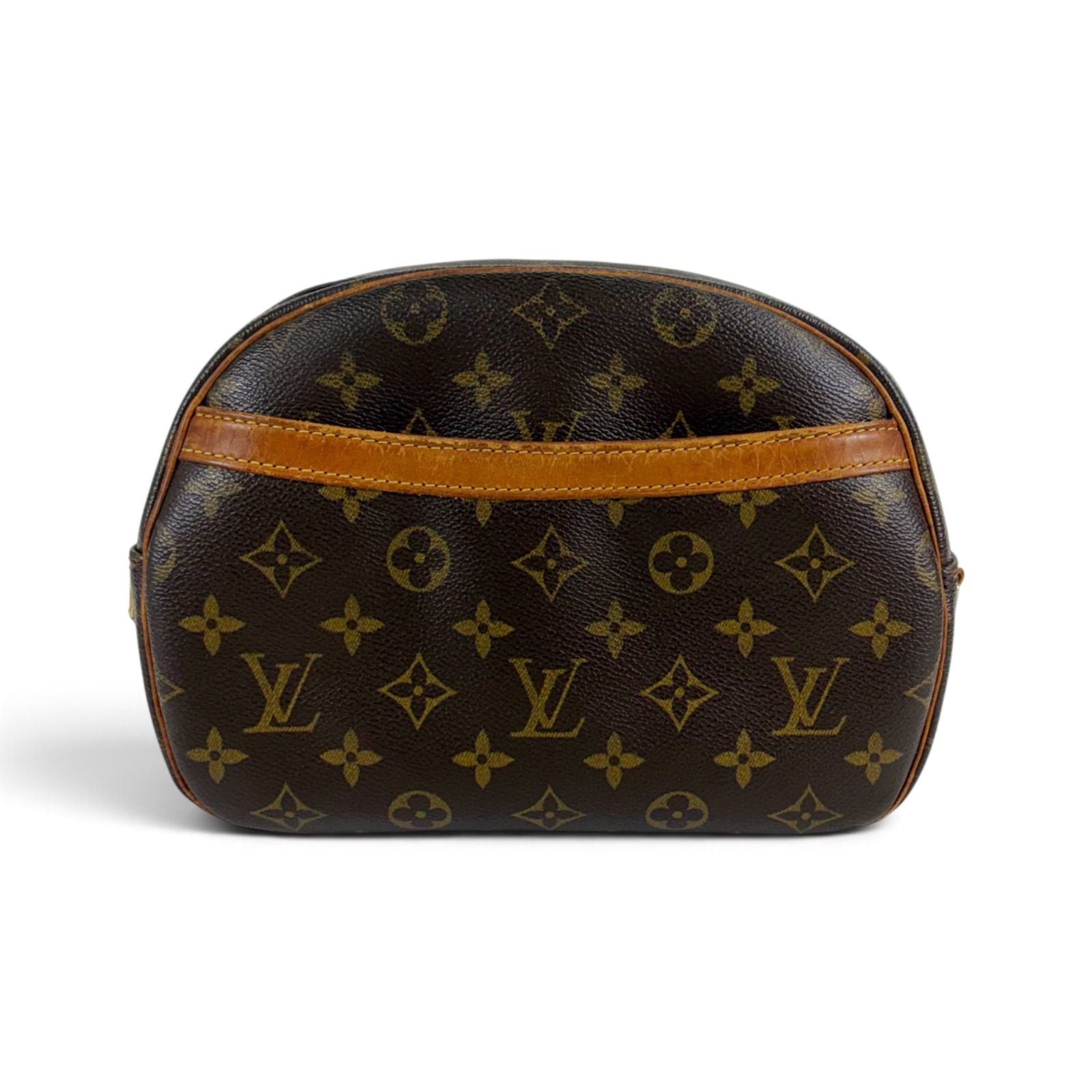 Louis Vuitton Shoulder Bag Blois Monogram Lambskin Brown Pochette — view 3