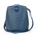 Louis Vuitton Cluny Blue Epi Shoulder — view 5