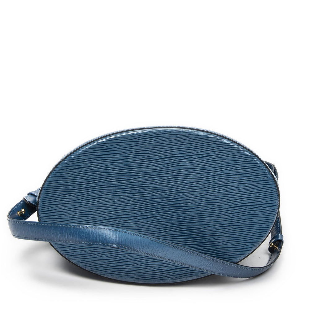 Louis Vuitton Cluny Blue Epi Shoulder — view 6