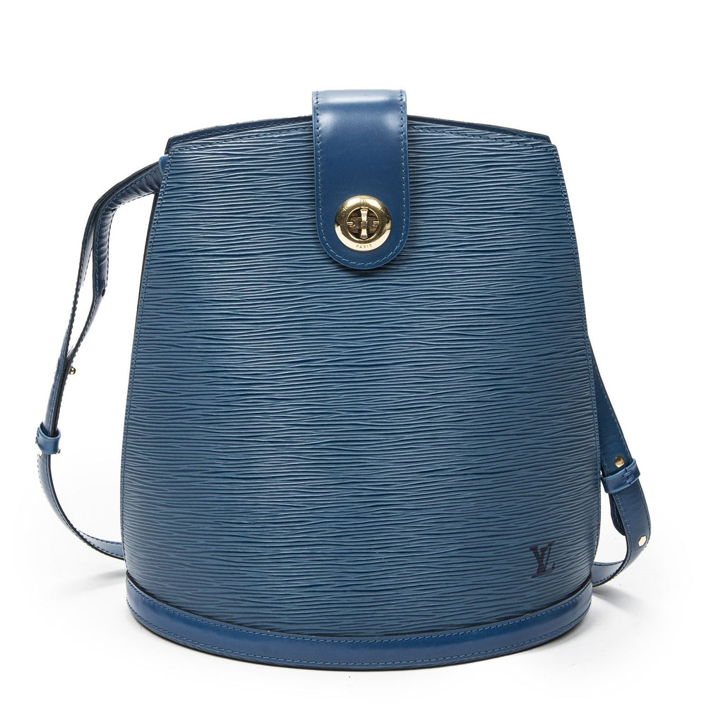 Louis Vuitton Cluny Blue Epi Shoulder