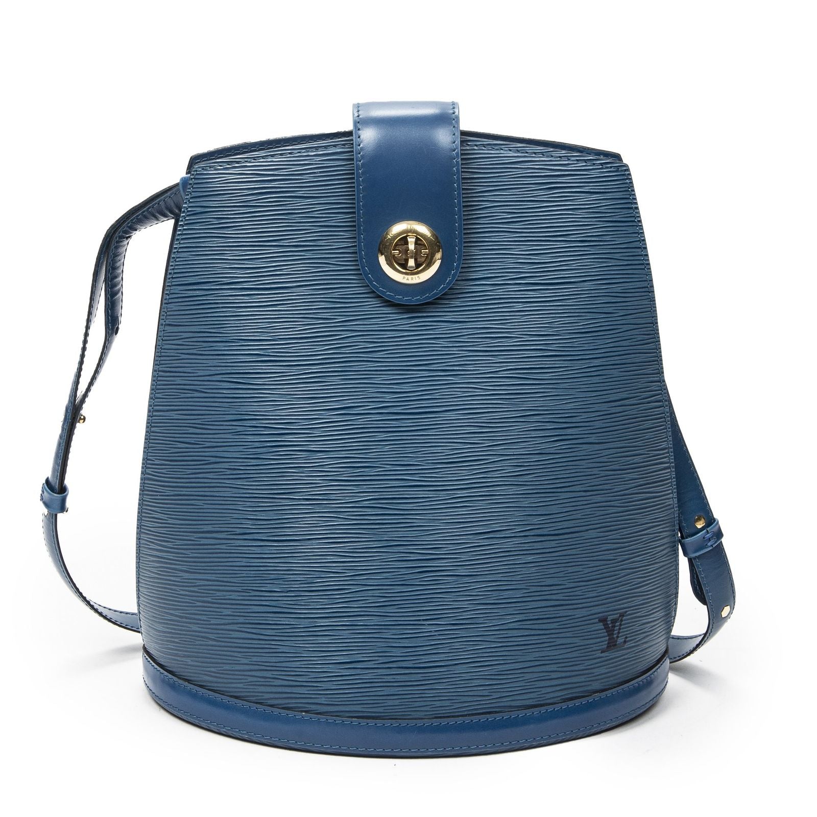 Louis Vuitton Cluny Blue Epi Shoulder