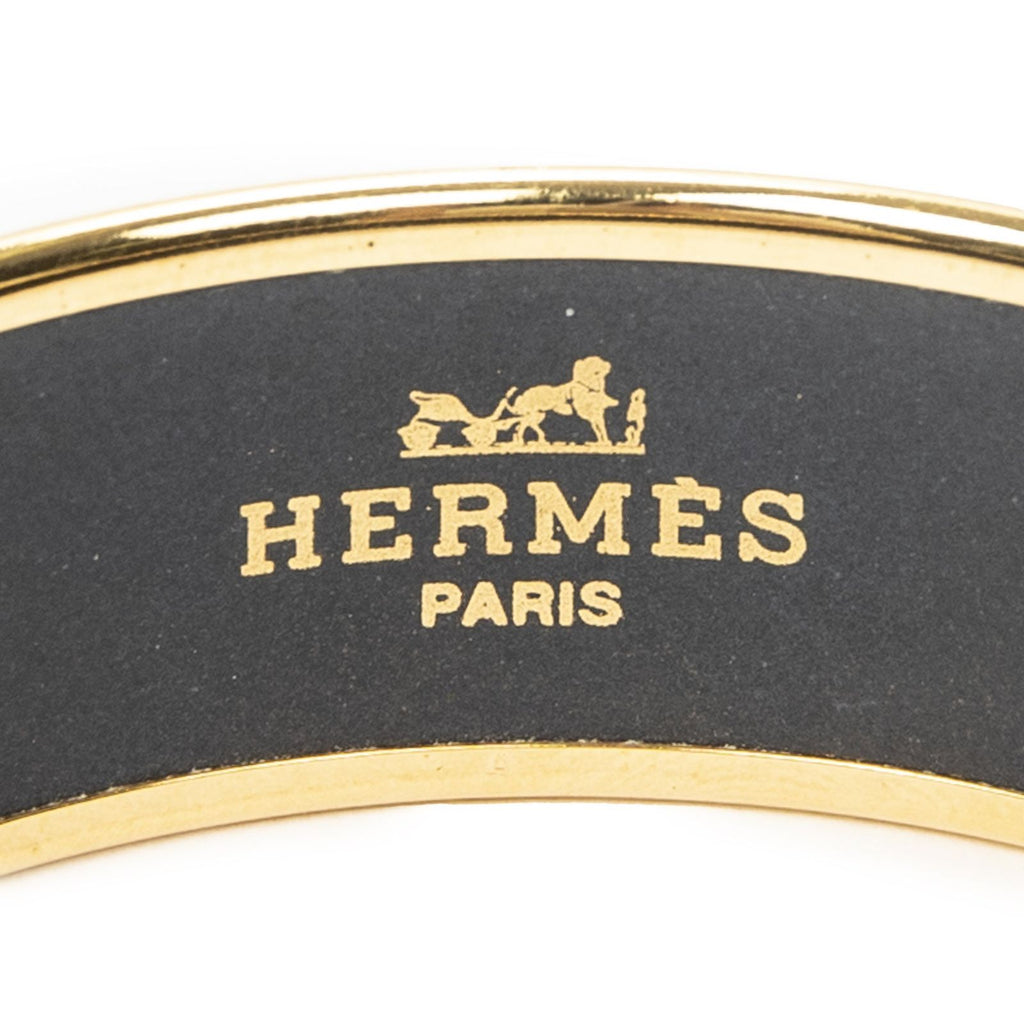 Hermes Enamel Bangle Gandhi Plating Bracelet — view 4