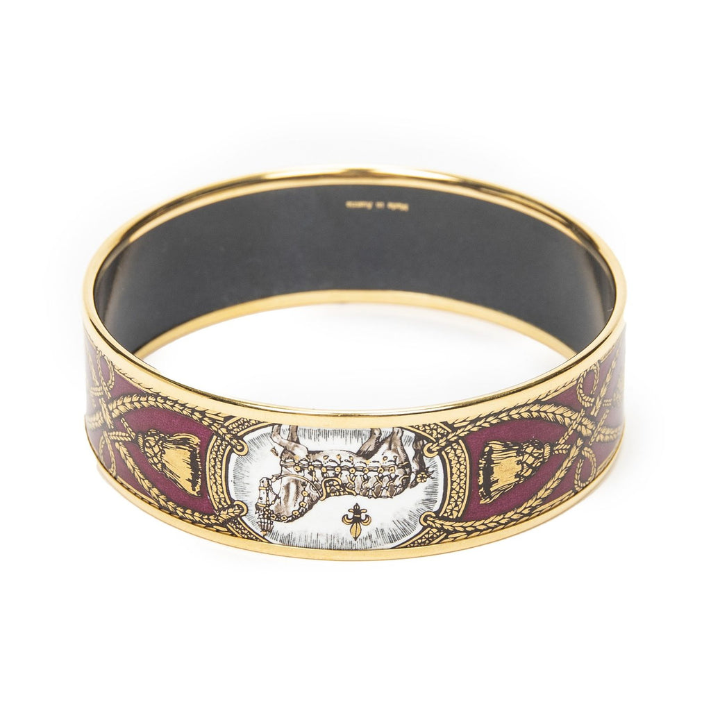Hermes Enamel Bangle Gandhi Plating Bracelet — view 3