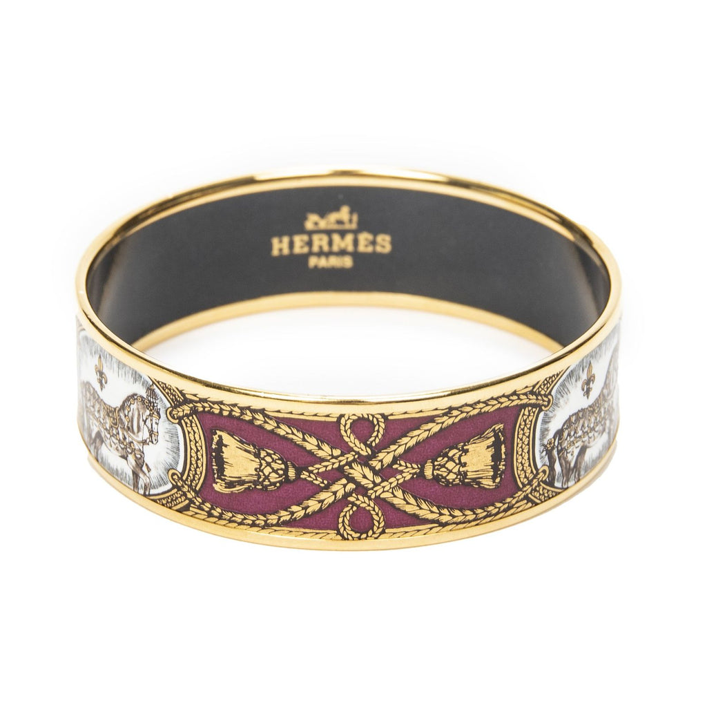 Hermes Enamel Bangle Gandhi Plating Bracelet — view 2