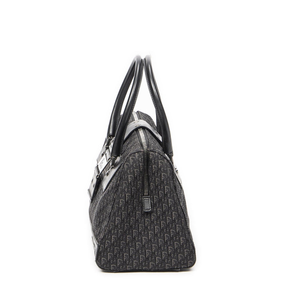 Dior Street Chic Top Handle Black Trotter Canvas — view 3