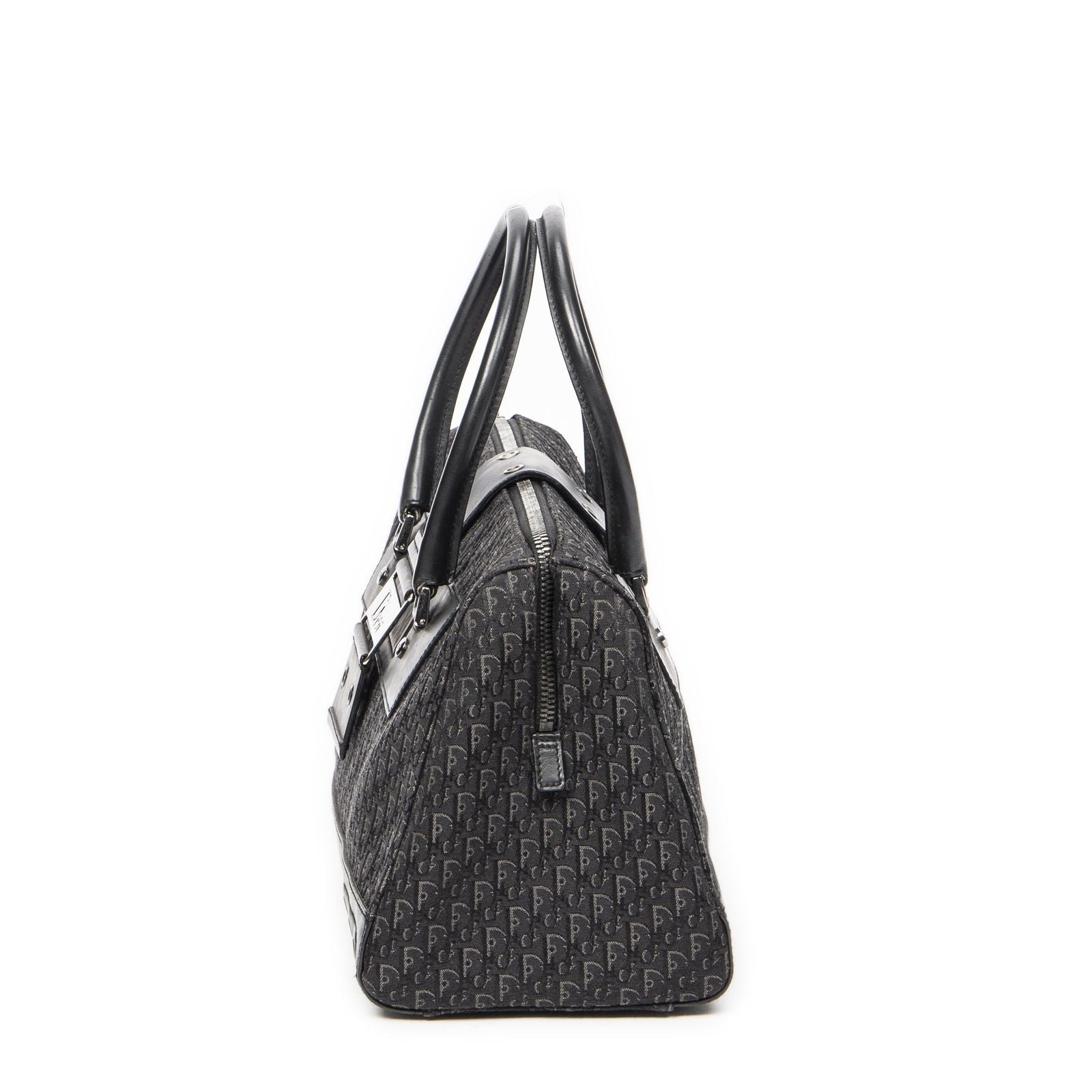 Dior Street Chic Top Handle Black Trotter Canvas — view 3