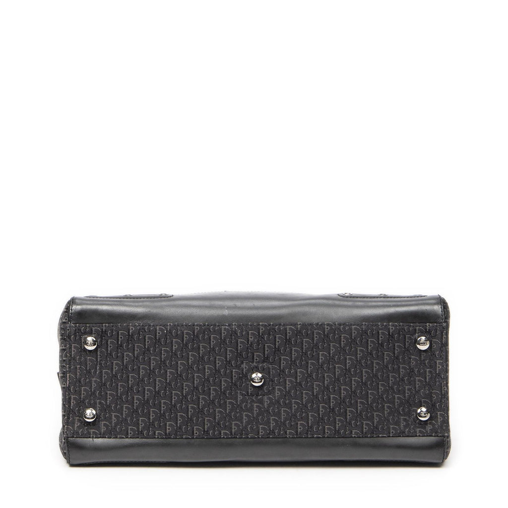 Dior Street Chic Top Handle Black Trotter Canvas — view 6
