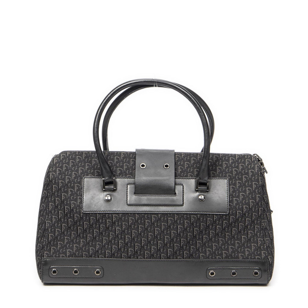 Dior Street Chic Top Handle Black Trotter Canvas — view 5