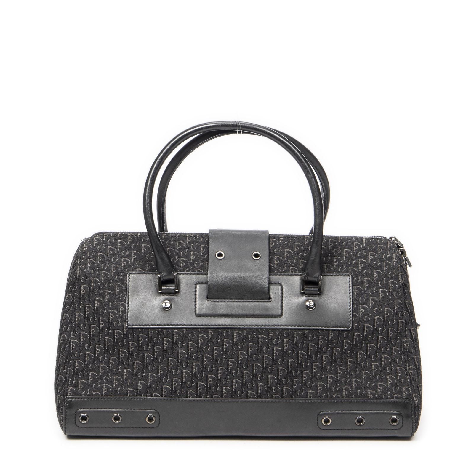 Dior Street Chic Top Handle Black Trotter Canvas — view 5