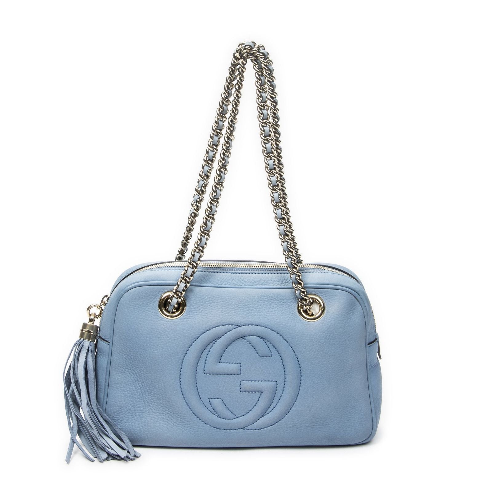 Gucci Chain Bag Light Blue