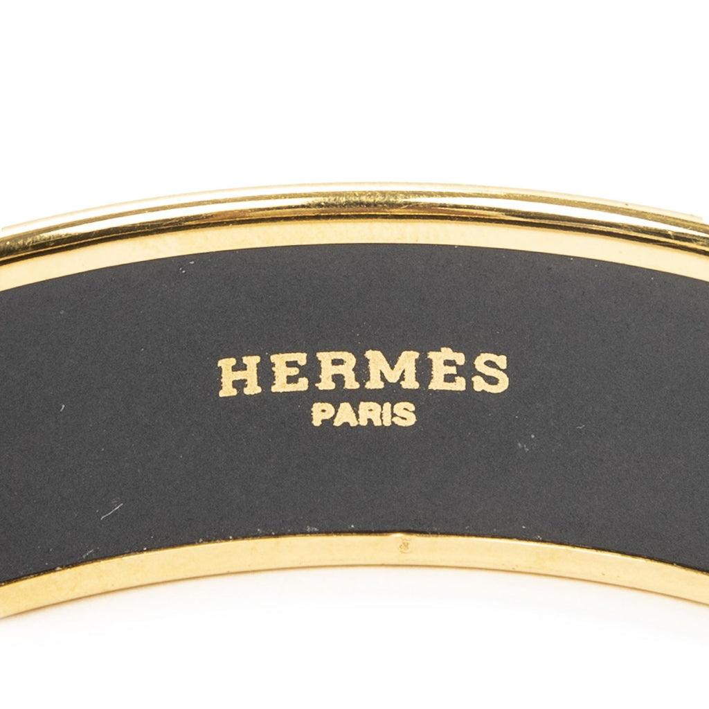 Hermes Enamel Bangle Orange Plating Bracelet — view 4