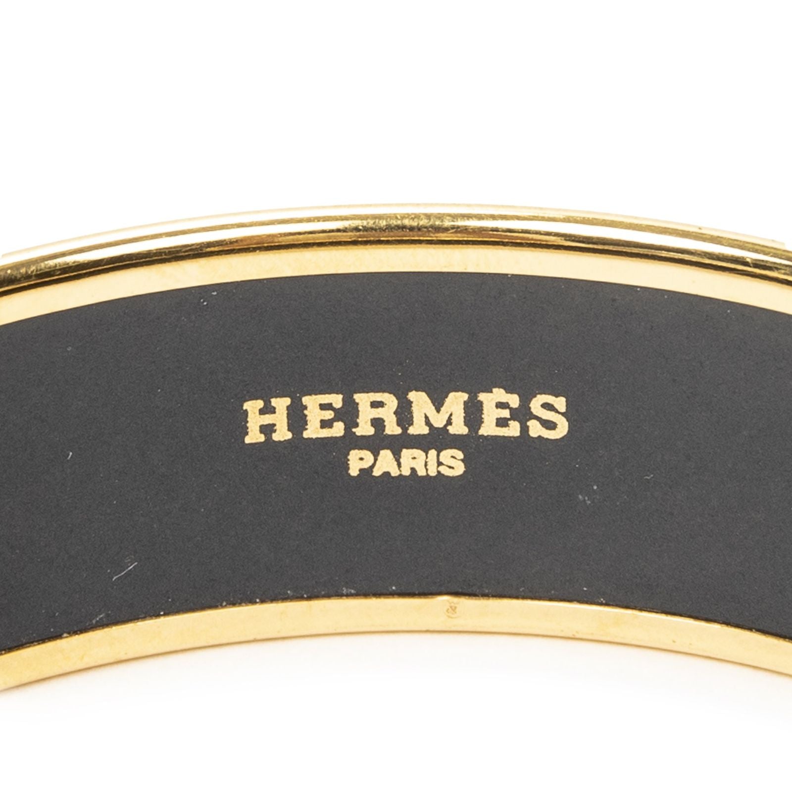 Hermes Enamel Bangle Orange Plating Bracelet — view 4