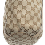 Gucci Medium D Ring Bucket Tote Beige Tan GG Canvas — view 7
