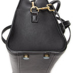 Saint Laurent Monogram Cabas Black Calfskin Leather Tote — view 8