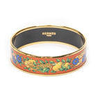 Hermes Enamel Bangle Orange Plating Bracelet — view 2