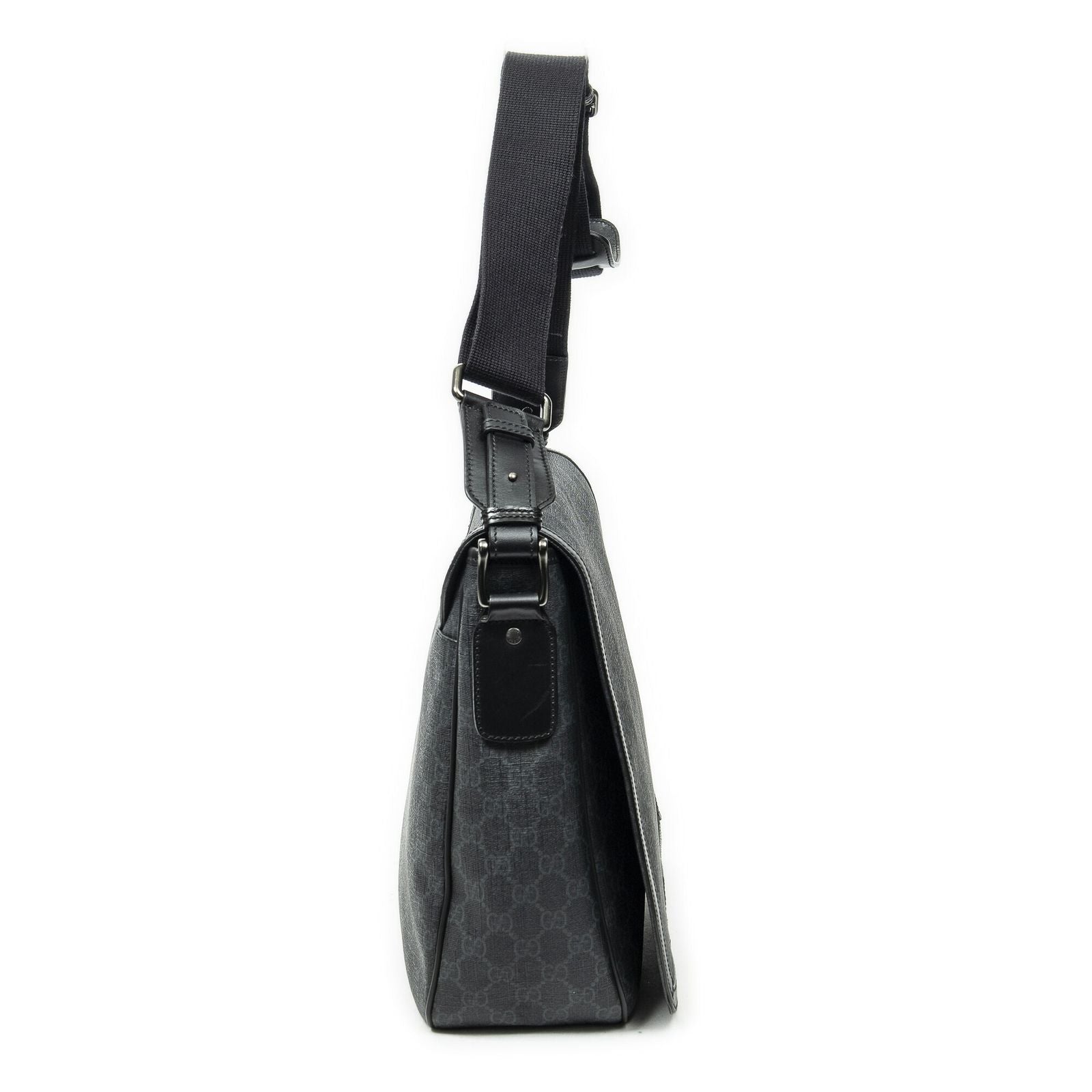 Gucci Flap Messenger Black Spuri Canvas — view 4