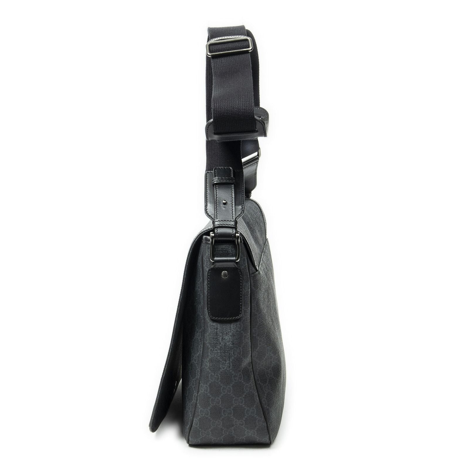 Gucci Flap Messenger Black Spuri Canvas — view 3