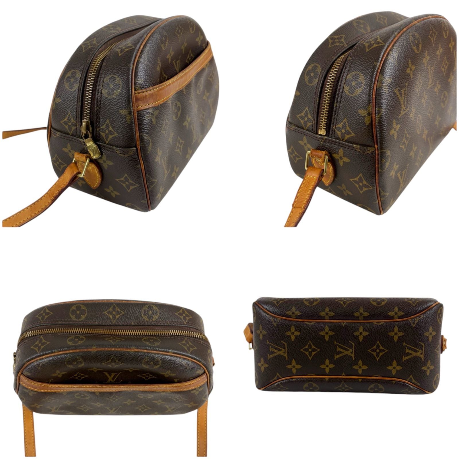 Louis Vuitton Shoulder Bag Blois Monogram Lambskin Brown Pochette — view 5