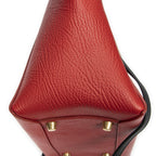 Celine Mini Tricolor Belt Bag Red Black Ivory Grain Calf Leather — view 7