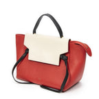 Celine Mini Tricolor Belt Bag Red Black Ivory Grain Calf Leather — view 2