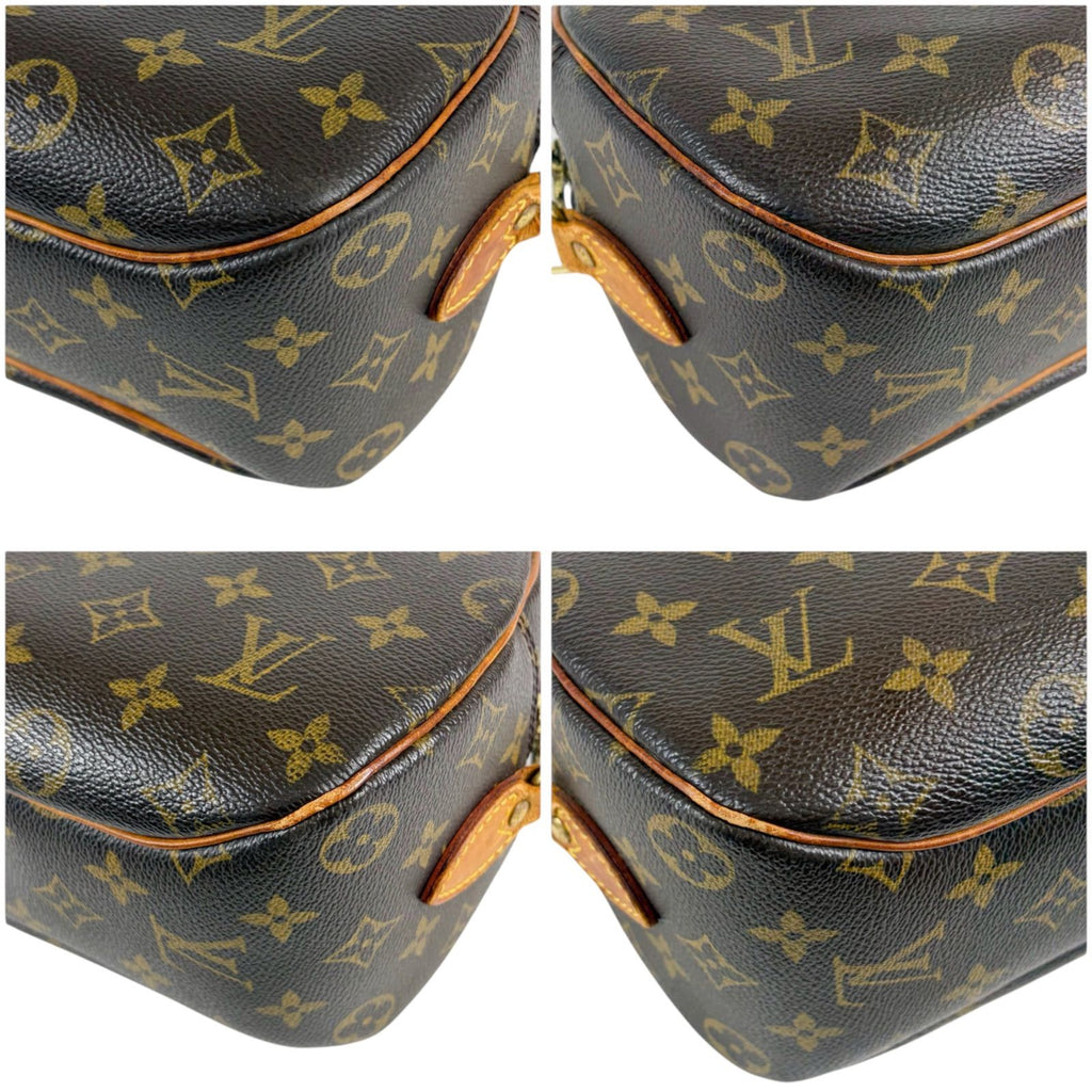 Louis Vuitton Shoulder Bag Blois Monogram Lambskin Brown Pochette — view 7