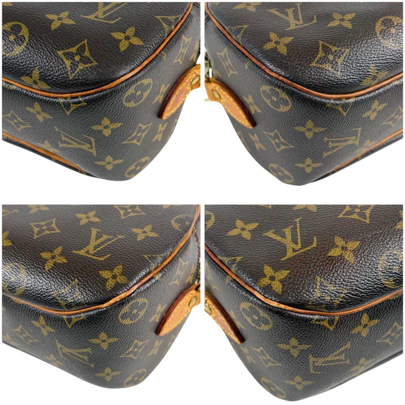 Louis Vuitton Shoulder Bag Blois Monogram Lambskin Brown Pochette — view 7