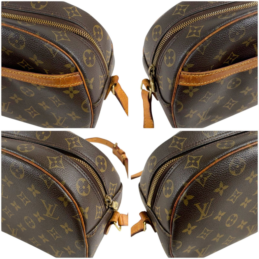Louis Vuitton Shoulder Bag Blois Monogram Lambskin Brown Pochette — view 6